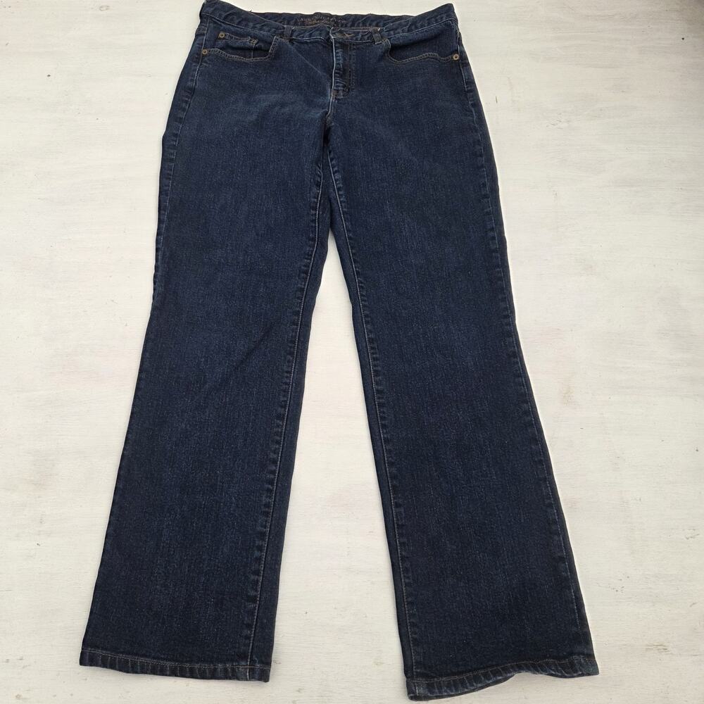 Vtg Y2K Lauren Jean Co Blue Denim Modern Slim Straight Leg 36x32 Ralph Lauren